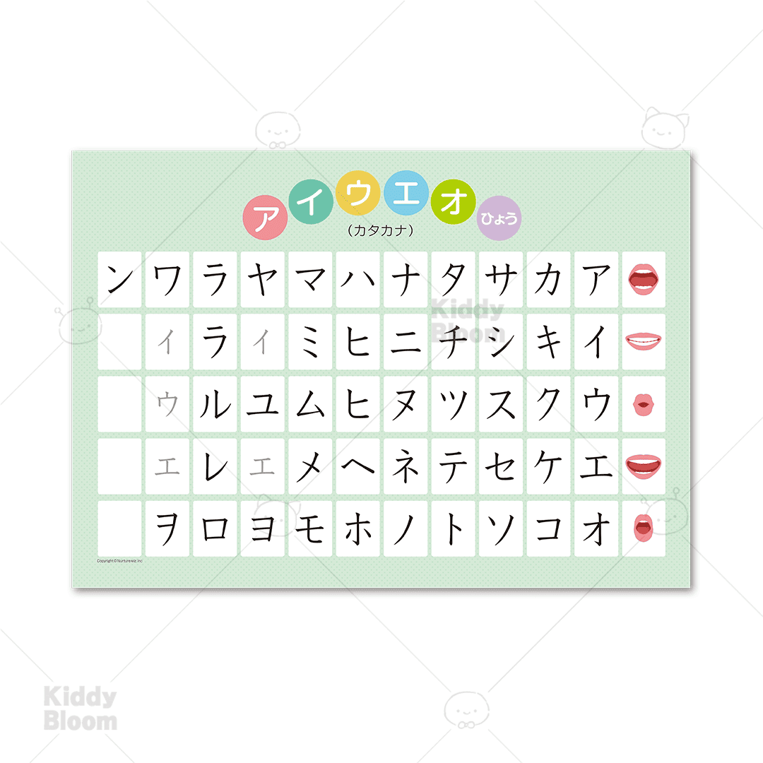 あいうえお表<清音>